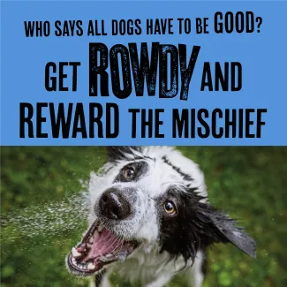 who says all dogs have to be good? Get rowdy and reward the mischief